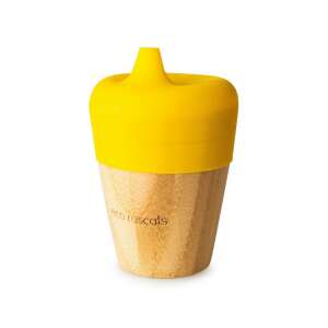 Gelber Silikondeckel für eco rascals Bambusbecher - Trinkbecher, Becher