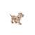 EWA Eco Wood Art 3D wooden puzzle, Puppy, side view, assembled, wind-up, walking