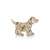 EWA Eco Wood Art 3D wooden puzzle, Puppy, side view, assembled, wind-up, walking