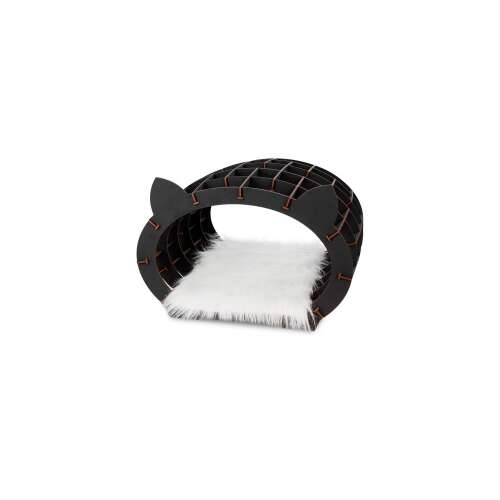 Puzzle 3D, Czarny domek dla kotów - białe futerko, EWA, drewno, 152 elementy 105296190