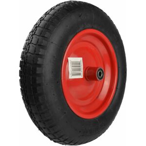 Geko G71041 Schubkarrenrad 3.25-8 mit roter Felge - Ersatzteile für Schubkarren