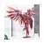 Piececool Thunder Wings 3D Metallpuzzle, zusammengebautes Modell, rot und silber, 215 Teile