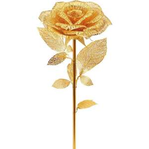 Piececool Golden Rose 3D metal puzzle, assembled, gold color - Piececool