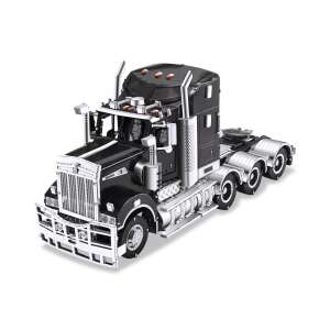 Piececool 3D Puzzle Metalic Camion T909, negru, asamblat - Puzzle 3D & Puzzle cu burete