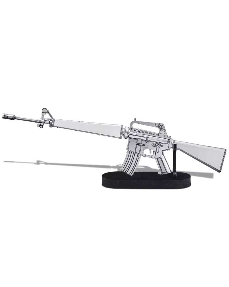 Puzzle 3D, karabin szturmowy M16A1, Piececool, metal, 86 elementów