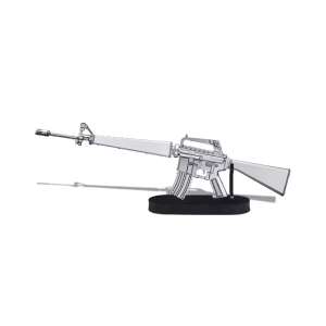 Puzzle 3D din metal Piececool M16A1, 86 de piese - Puzzle 3D
