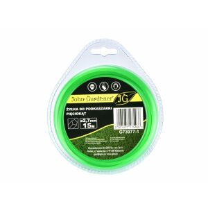 John Gardener - Ötszögletű Trimmerhuzal - 2,7 mm x 15 m
