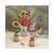 Rowood wooden flower bouquet 3D puzzle, assembled, in different arrangements, with a mouse figurine