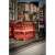 Rolife 3D wooden puzzle, London Tour Bus, assembled model in a city setting