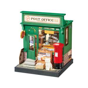 Rolife Vintage Post Office 3D Wooden Puzzle, 54 pieces, build your own miniature post office - Rolife