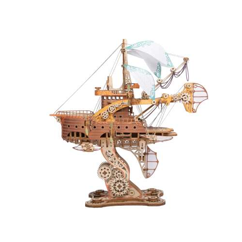 Puzzle 3D, Statek dookoła świata w 80 dni, HC, Drewno, 421 elementów