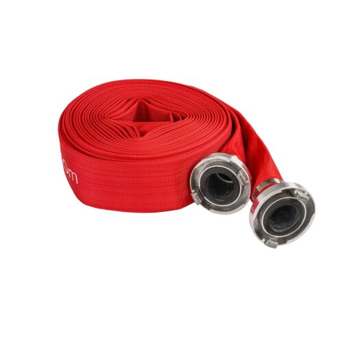 Fire Hose with Quick Couplings, 2", 20 m, 8 bar, Red Technic RTWS0067 131337725