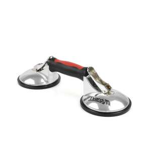 Tvardy T01251 double suction cup lifter for glass, 125 mm diameter, 120 kg capacity - Tvardy