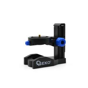 GEKO G03305 Magnetyczny uchwyt do lasera krzyżowego, czarny, z regulacją wysokości - Poziomowanie laserowe