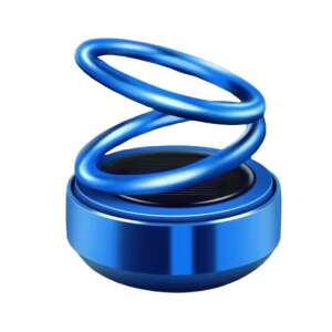 MOOD (BE AUTHENTIC) blue car air freshener with solar powered rotating rings - Car Air Freshener