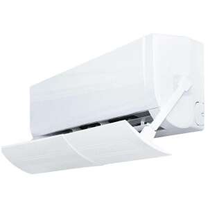 Universal Air Conditioner Deflector, Extensible 56-108 cm, Adjustable Air Flow, White - Air Conditioner Accessory