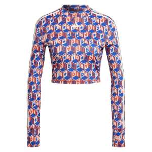 Adidas Women's FARM CROP LS Long Sleeve Crop Top in Multicolor - Adidas Women's Sweater