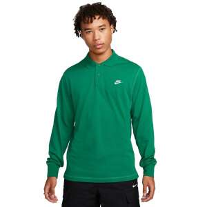 Nike Club Long Sleeve Polo Shirt in Green - Nike