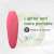 Pink ultrasonic dog training device with text about its weight and size