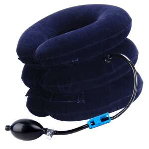 Inflatable Neck Collar for Spondylosis and Cervical Hernia Treatment, Stretching and Neck Pain Relief, Blue