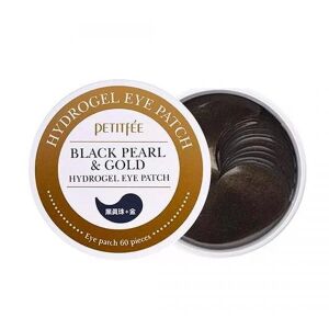 Petitfee Black Pearl & Gold Hydrogel Eye Patch jar top view - Face and eye contour cream