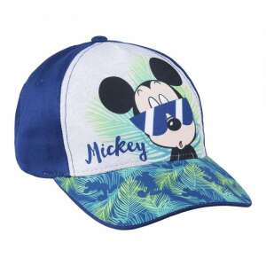 Mickey Mouse tropical baseball cap for kids, blue with white and green print, 51cm - Cerdá
