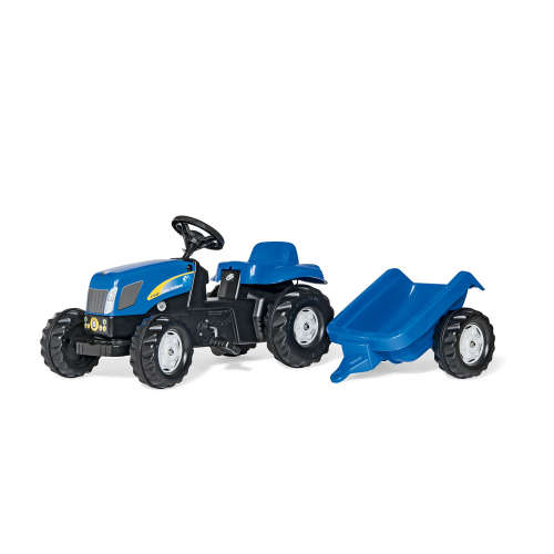 Rolly Kid New Holland T 7040 pedálos Traktor utánfutóval #kék 31470558