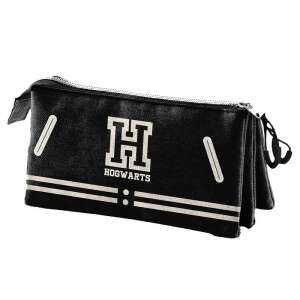 Black Harry Potter Hogwarts pencil case with the Hogwarts logo - Pencil Case
