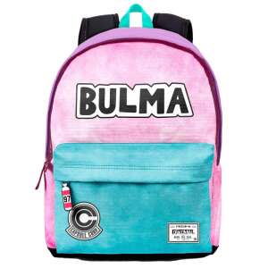 Dragon Ball Z Bulma hátizsák, rózsaszín és kék tie dye mintával, Capsule Corp logóval - Ovis hátizsák, táska