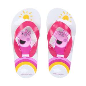 Peppa Pig Kids' Slippers, Pink and White, Rainbow Design - Kids' Slipper