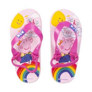 Peppa Pig kids pink flip flops with rainbow and sun design - Kids' Slipper