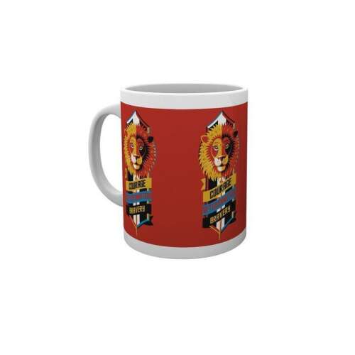 Harry Potter Gryffindor bögre, 300ml, Bátorság, Vágány, Bögre oroszlán címerrel - Cana