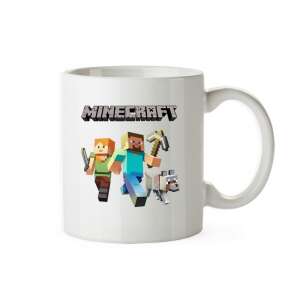 Cană Minecraft Alex și Steve, 330ml, cană din ceramică albă cu personaje Minecraft - Minecraft