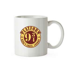 Harry Potter Platform 9 3/4 Mug, 330ml, White Ceramic Mug with Platform 9 3/4 Design - Serving