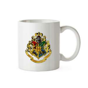 Harry Potter Hogwarts Crest Mug, 330ml, White Ceramic Mug - Mug