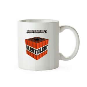 Minecraft TNT Alert mug, 330ml, white ceramic mug with Minecraft TNT Alert design - Mug