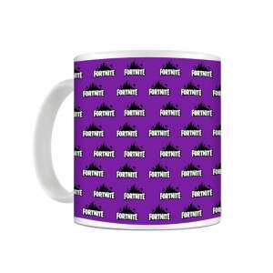 Purple Fortnite logo mug, 330ml, mug201 - Gift mug