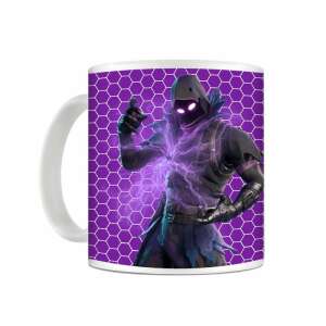Fortnite Raven Mug, 330ml, white mug with purple Fortnite Raven design - Gift mug