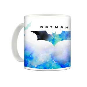 Batman éjszaka bögre, 330ml, fehér bögre kék vízsínű Batman logóval - Batman