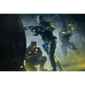 Tom Clancy's Rainbow Six Extraction 2022 poster, featuring characters in tactical gear and weapons - Console & PC Game
