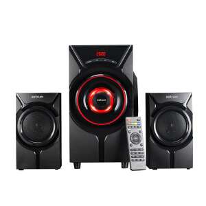 Set de difuzoare multimedia Astrum SM410 2.1 cu telecomandă, Bluetooth, FM, USB, microSD, AUX, 50W - Difuzoare