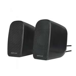 Astrum SU170 2.0-Kanal-Multimedia-Lautsprecher mit USB-Stromversorgung, Lautstärkeregler, Premium-Sound, 2 x 3W - Astrum
