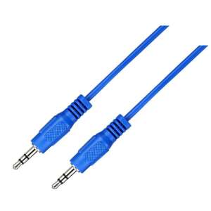 Astrum 3,5 mm Klinke auf 3,5 mm Klinke Audiokabel, 1,5 m, Blau - Astrum