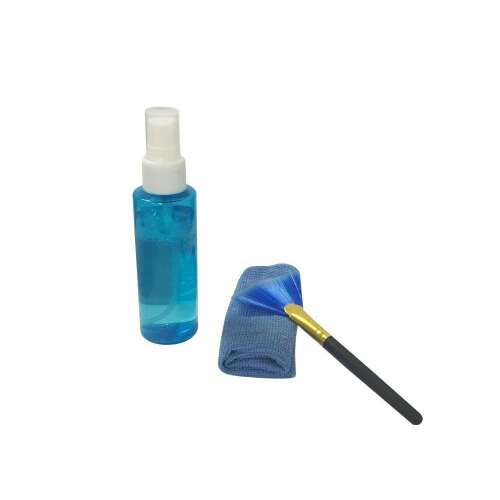 Astrum LCD 3-in-1 Bildschirmreinigungsset, enthält Reinigungsflüssigkeit, Mikrofasertuch und Bürste