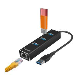 Astrum DA580 USB 3.0 Multi-HUB 3 USB porttal és Ethernet adapterrel - Astrum