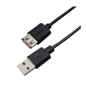 Cablu prelungitor USB 2.0 Astrum, negru, 1.8m - Astrum