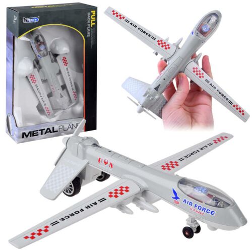 Military Drone Játék - Fém - Visszahúzható