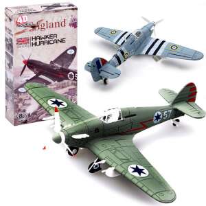 Hawker Hurricane 4D model airplane kit, 1/48 scale, assembled model, green and white color scheme - Model, mock-up