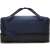 Nike Academy 21 Team Hardcase sports bag, dark blue with white swoosh logo, back view showing bottom compartment