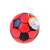 Červená gumová futbalová loptička v balení